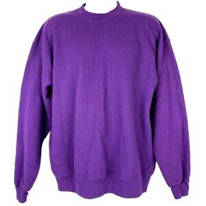 Soffe Sweats Vintage Purple Pullover Sweatshirt size XL Mens 48x29 Made In USA